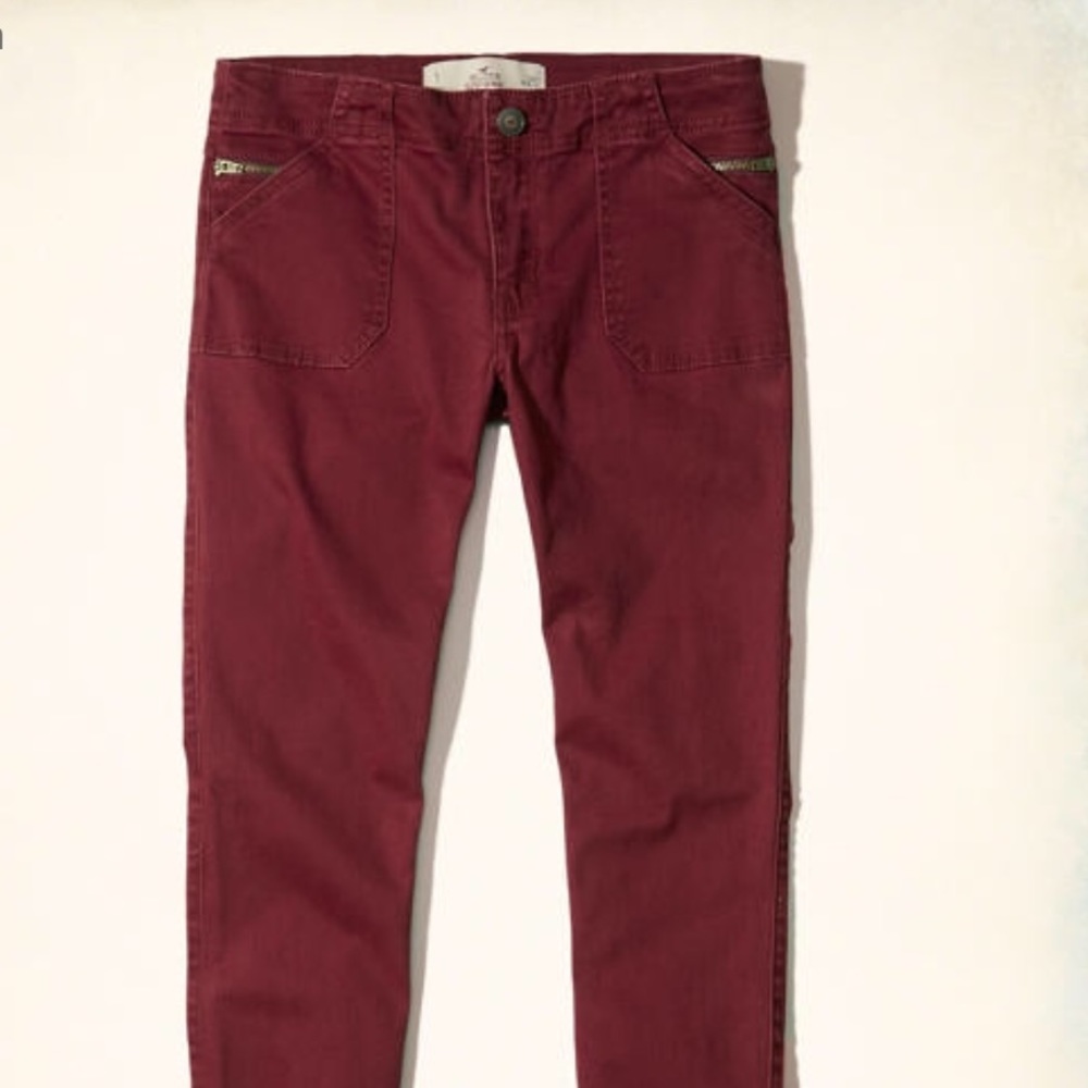 Hollister Low Rise Super Skinny Twill Pants